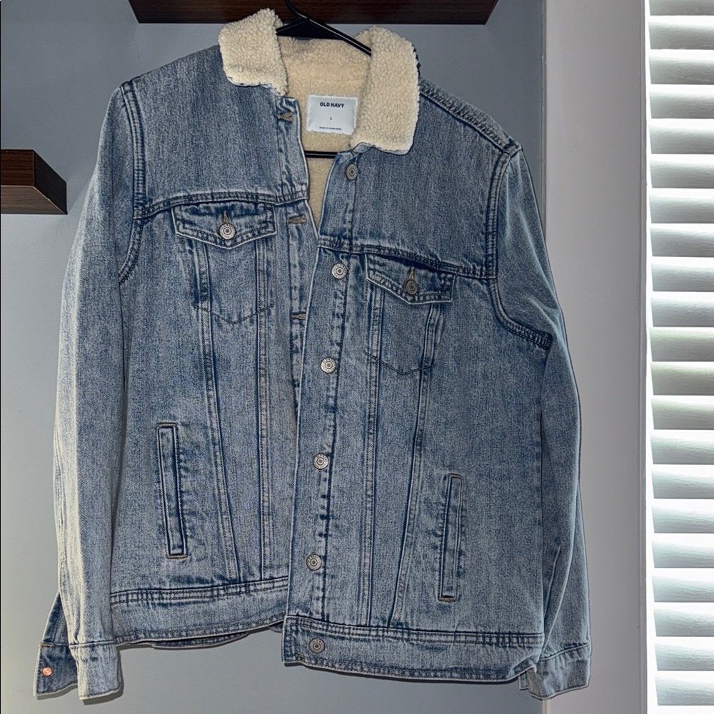 Women’s Denim Jacket with Sherpa Lining